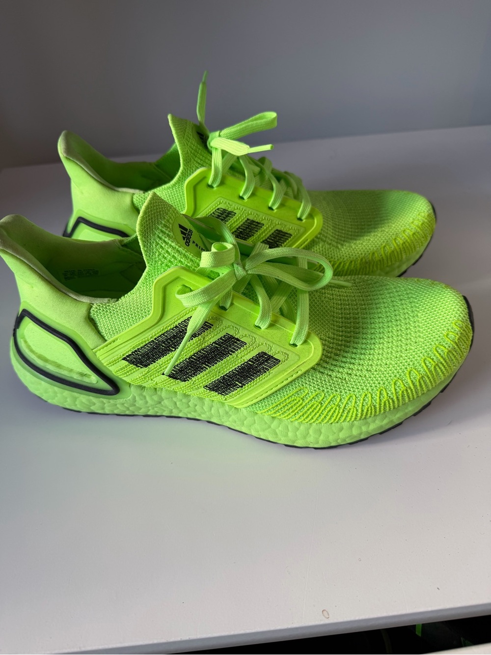 adidas Neon Green Athletic Running Shoes - Picture 3 of 7